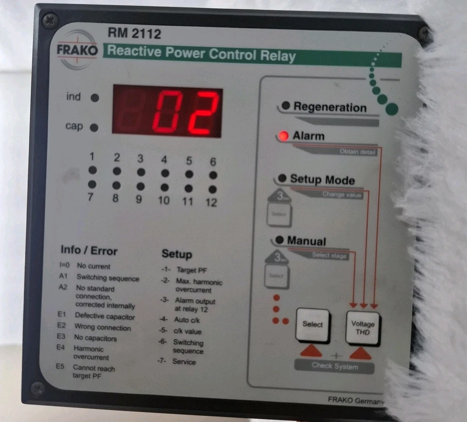 FRAKO RM 2112 Reactive Power Control Relay
